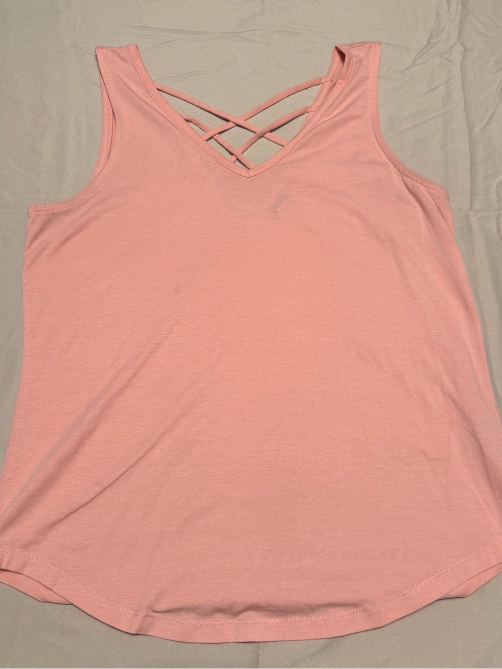 Title Nine Crisscross V-Neck Tank Top - Light Pink